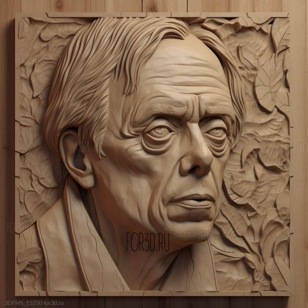 steve buscemi 3 3d stl model for CNC